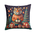 Tiger Christmas Throw Pillow