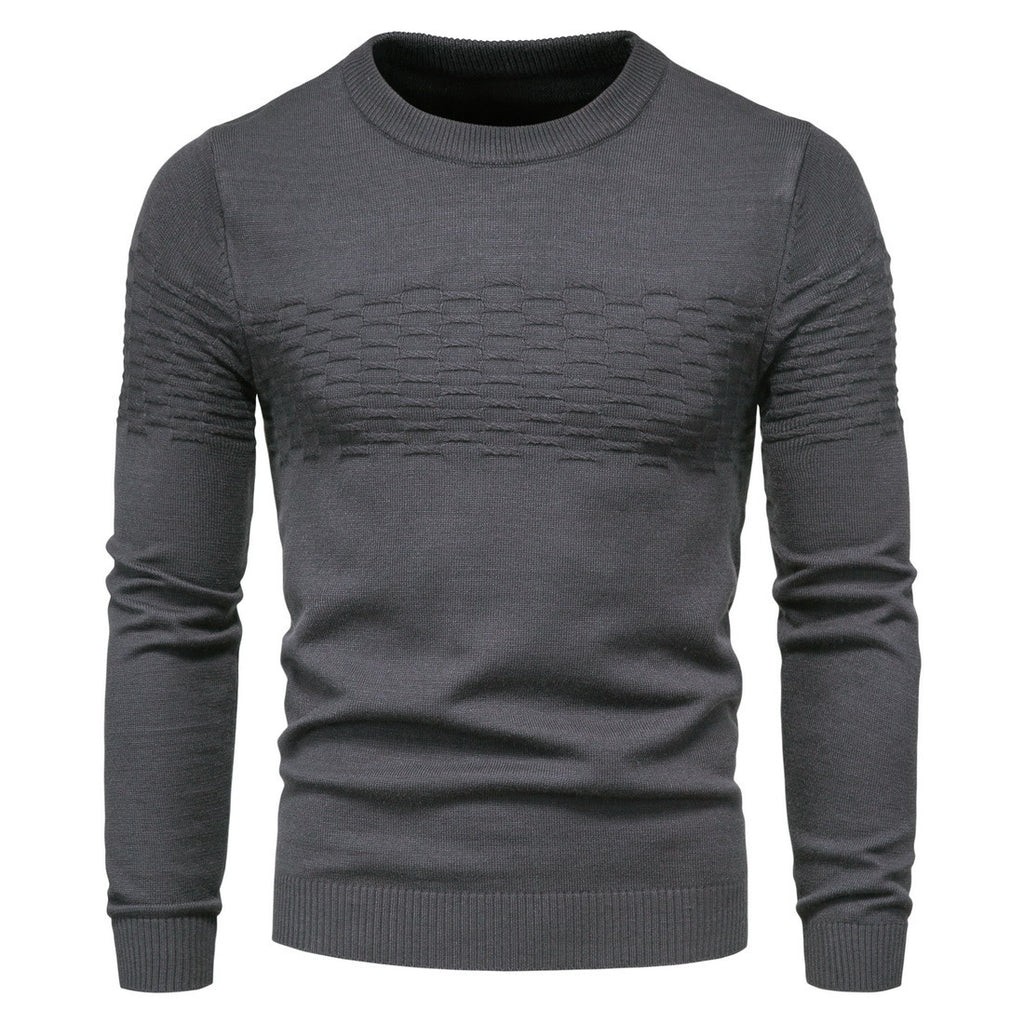 Casual Slim Fit Round Neck Pullover Shirt for Men | Streetwear