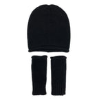 Black Essential Knit Alpaca Gloves