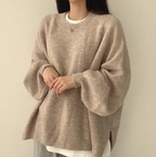 Crew Neck Pullover Sweater For Women | Streetwear