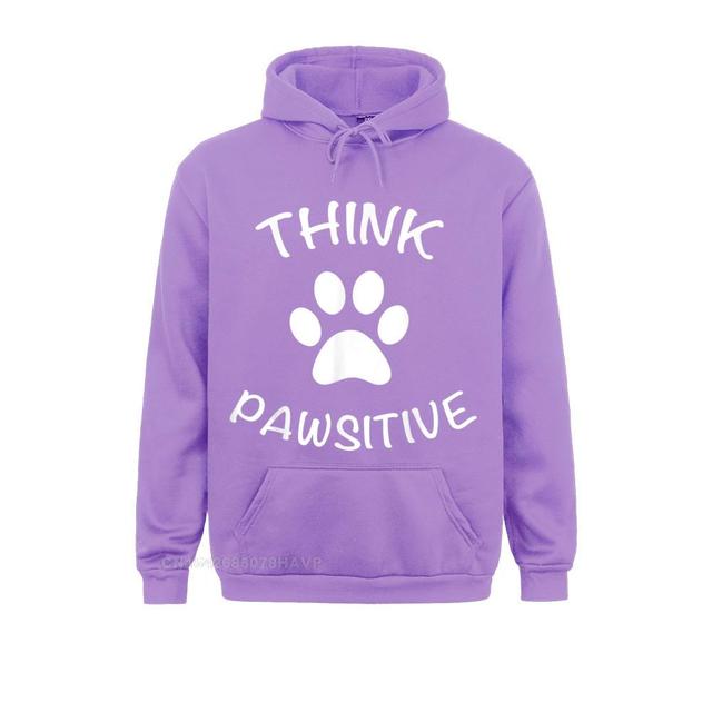 Cute Dog Paw Print Hoodie - Positive Gift for Women