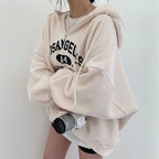 Hooded Padded Fleece Jacket for Women with Zipper
