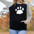 Printed Long Sleeve Pullover Hoodie for Women | Streetwear