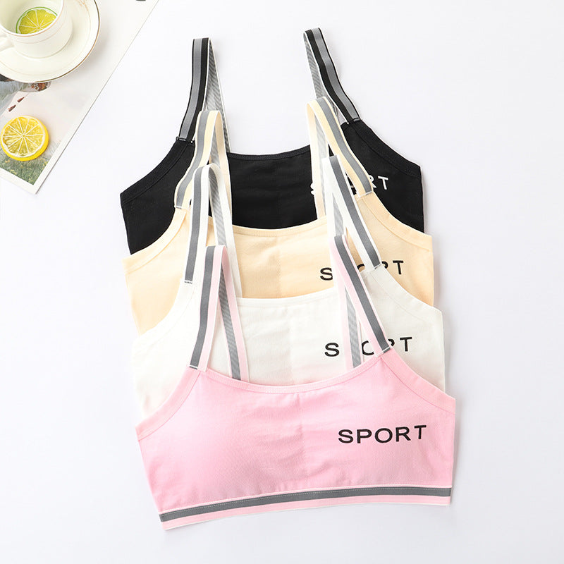 3-Piece Seamless Sports Bra Set for Girls Ages 9-15