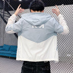 Men's Summer Thin Breathable Sunscreen Hooded Jacket