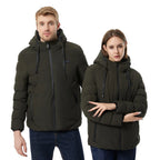 Cotton Padded Heating Hoodie Jacket | Streetwear