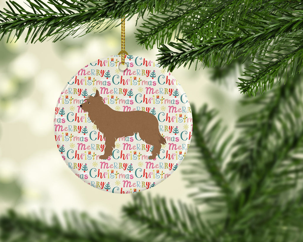 Berger Picard Merry Christmas Ceramic Ornament