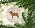 Berger Picard Merry Christmas Ceramic Ornament