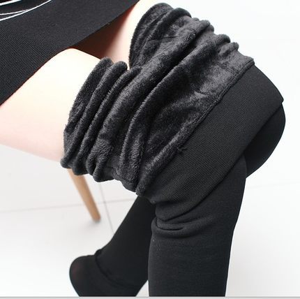 Women's Thick Pearl Velvet Fleece-lined Leggings