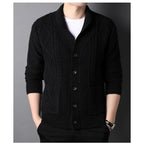 Men's Long Sleeved Knitted Cardigan by Tide Brand