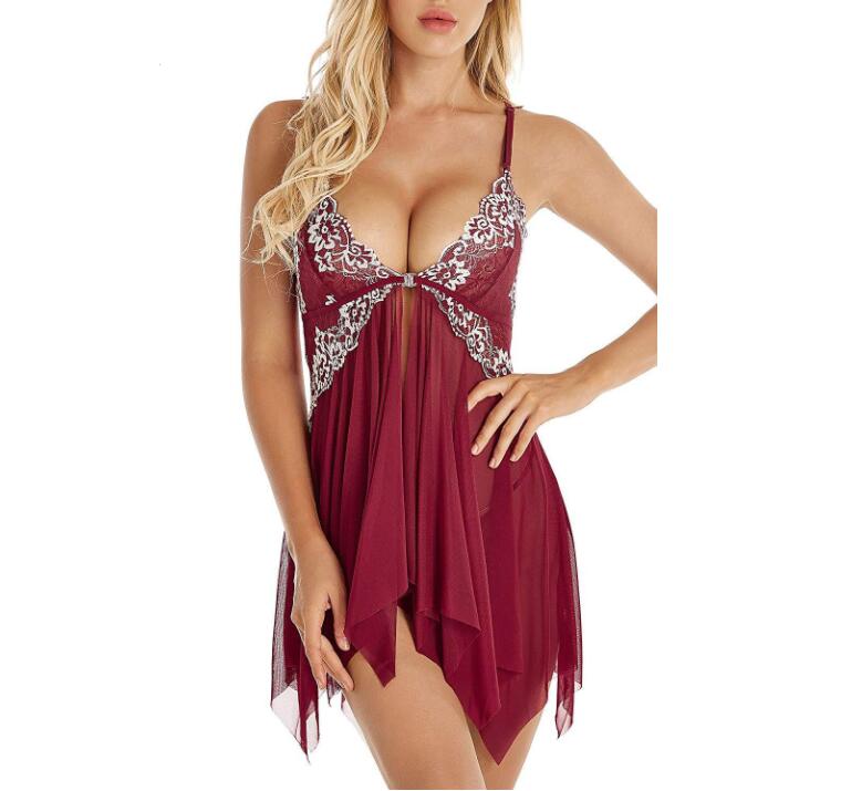Midnight Charm Plus Size Lace Cami Dress Nightgown