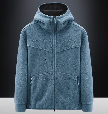 Men's Plush Fleece Jacket Sweater Coat
