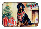 Gordon Setter Cozy Christmas Dish Drying Mat