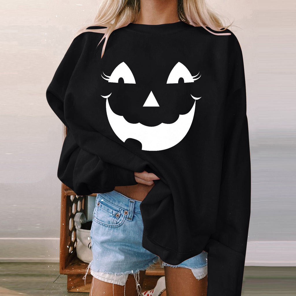 Halloween Women's Long Sleeve Padded Sweatshirt | Streetwear