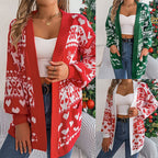 Women's Christmas Reindeer Cardigan Sweater