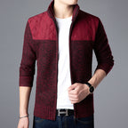 Colorblock Plus Size Knitted Wool Sweater