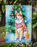 Siberian Husky Christmas Garden Flag