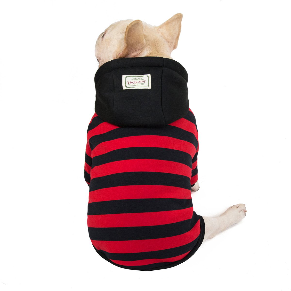 Striped Cotton Coat for Pets - Autumn and Winter Wear