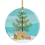 Singapura Cat Christmas Ceramic Ornament