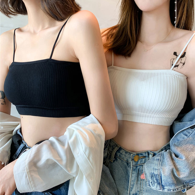 Trendy Women's Off-Shoulder Crop Top with Letter Straps