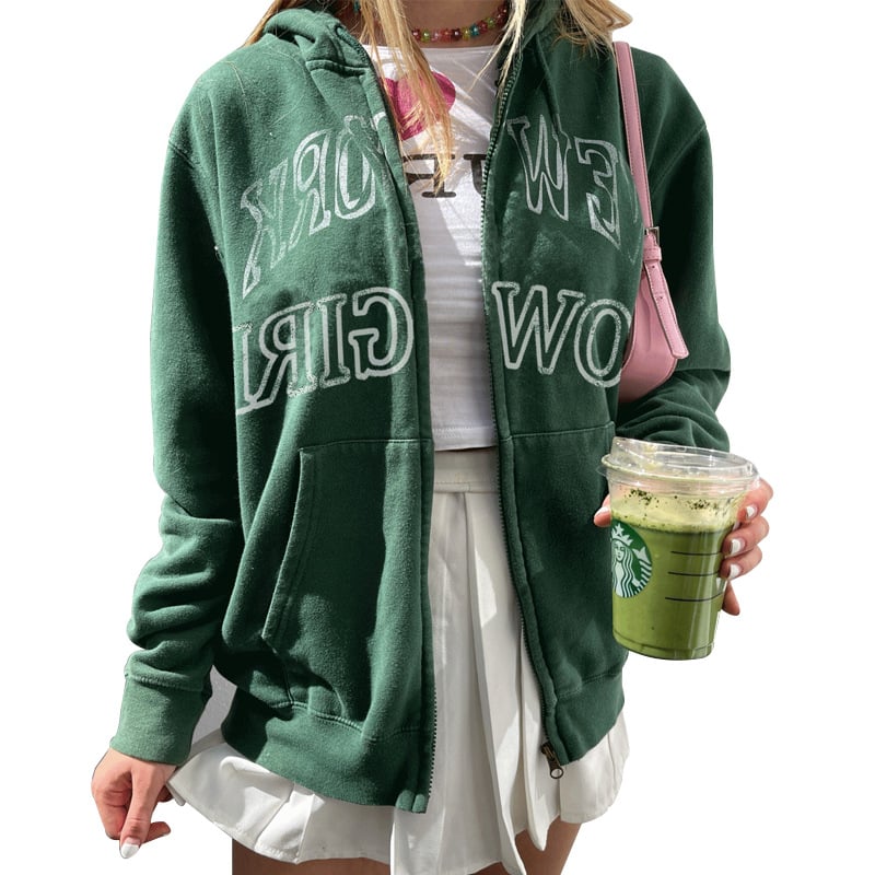 Printed Casual Hoodie Baseball Uniform for Autumn/Winter | Streetwear