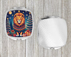 Lion Christmas Compact Mirror