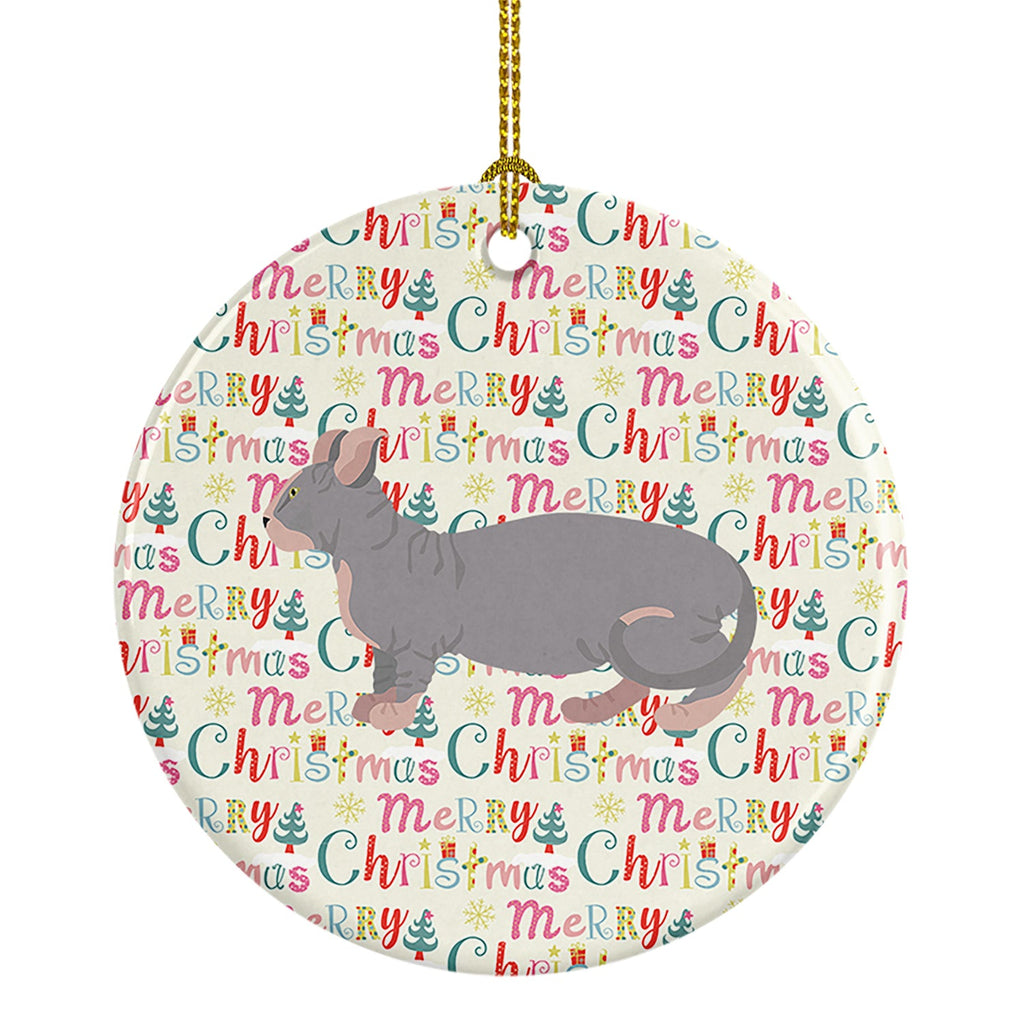 Dwelf #1 Cat Christmas Ceramic Ornament