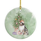Australian Shepherd #2 Christmas Presents and Tree Ceramic Ornament
