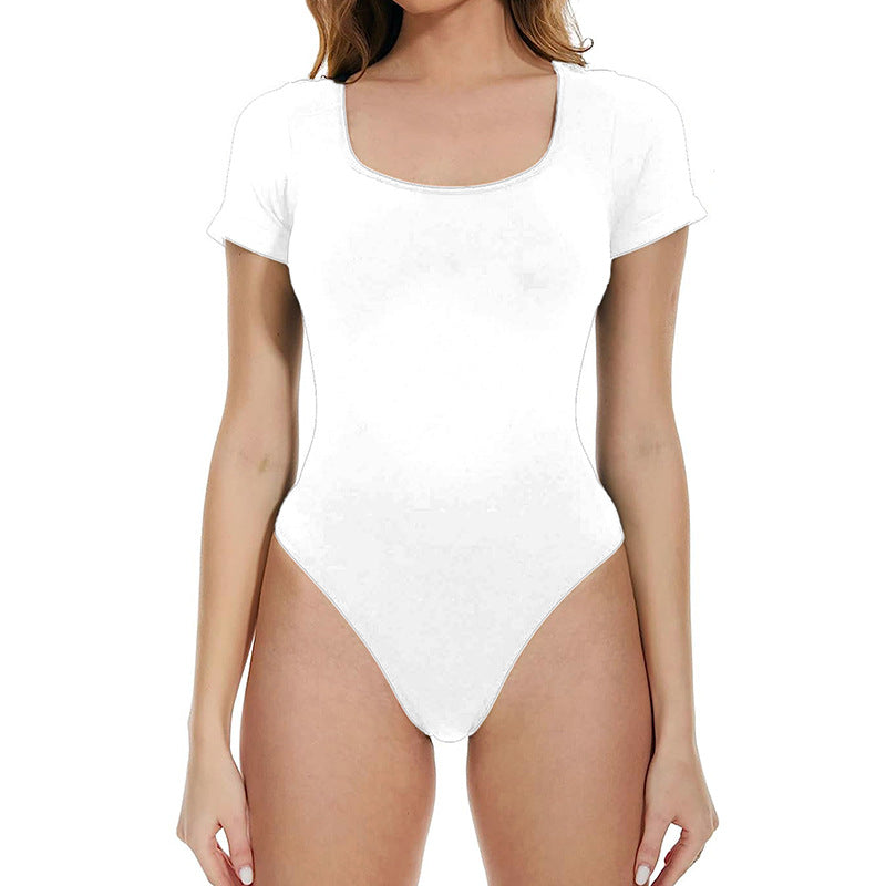Gothic Style Women's Summer Skeleton Bodysuit T-Shirt