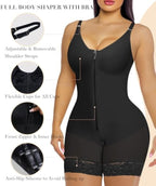 Women's Shapewear Bodysuit with Zipper