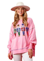 Thickened All-Matching Christmas Sweet Sequins Top