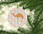 Arabian Camel Dromedary Christmas Ceramic Ornament