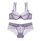 Lace Trim Sexy Sheer Women's Lingerie Set