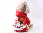 Santa Claus Snowman Reindeer Hoodie for Pets