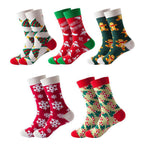 Christmas Themed Mid-Calf Socks for Men and Women