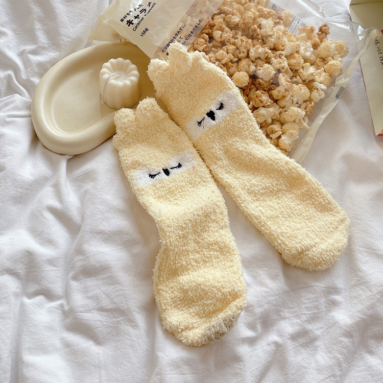 Women's Thickened Winter Coral Fleece Mid Tube Socks