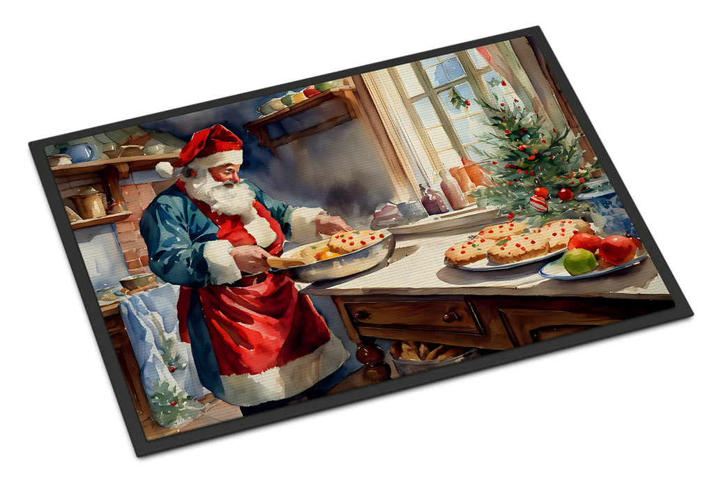 Cookies with Santa Claus Babbo Natale Doormat
