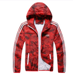 Men's Thin Long Sleeve Outdoor Sports Windbreaker Jacket