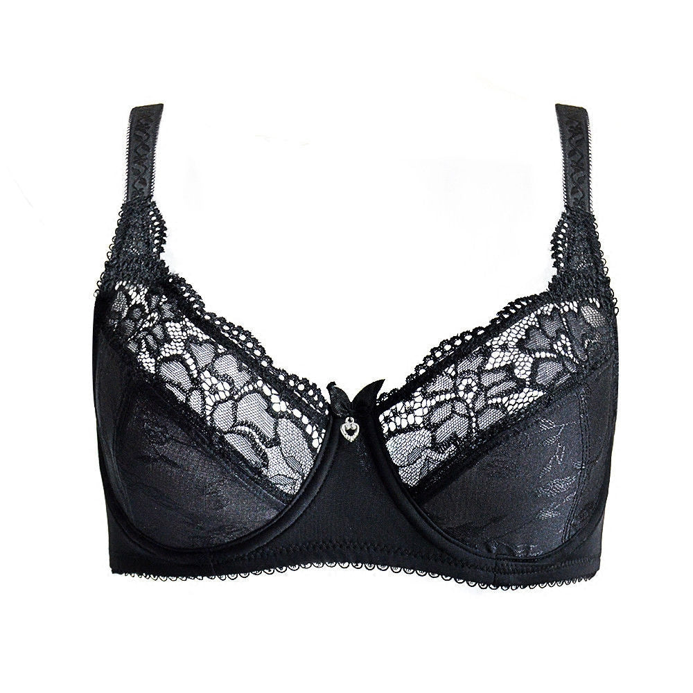 Spring Summer Plus Size Lace Bra for Comfort and Breathability