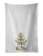 Khao Manee Cat Christmas Kitchen Towel Set of 2