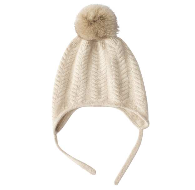 Thick Cashmere Knitted Hat for Autumn and Winter | Embroidered Cap