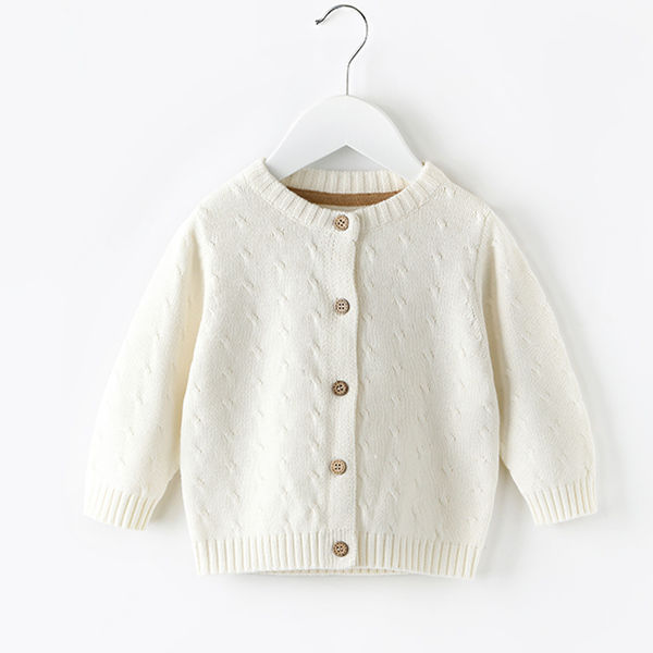 Knitted Cardigan Sweater Top for Baby Girls