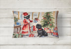 Affenpinscher Christmas Throw Pillow