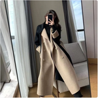 Women’s Double-Sided Fleece Wool Long Coat