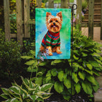 Yorkshire Terrier Yorkie Christmas Garden Flag