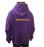 Dark Purple Printed Hoodie Sweatshirt Jacket | Streetwear