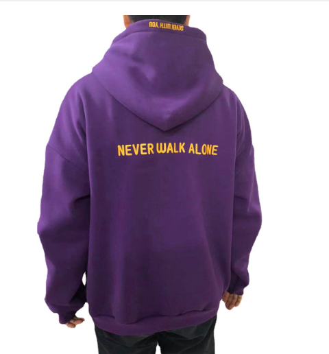 Dark Purple Printed Hoodie Sweatshirt Jacket | Streetwear
