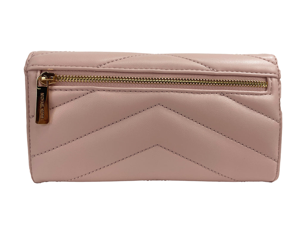 Michael Kors Jet Set Travel Large Quilted Leather Trifold Wallet
