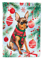 Miniature Pinscher Christmas Garden Flag
