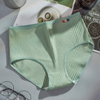 Plus Size Women's High Waist Cotton Seamless Panties